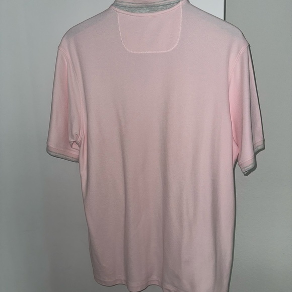 Tommy Bahama Men's Pink Print Polo Short Sleeve Shirt Size Large - Picture 4 of 4